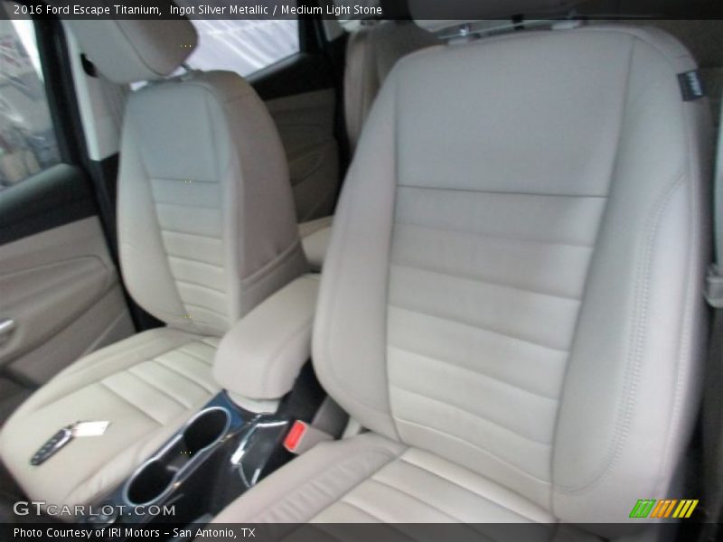 Ingot Silver Metallic / Medium Light Stone 2016 Ford Escape Titanium