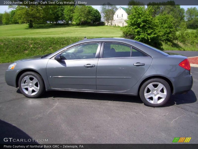 Dark Steel Gray Metallic / Ebony 2009 Pontiac G6 Sedan