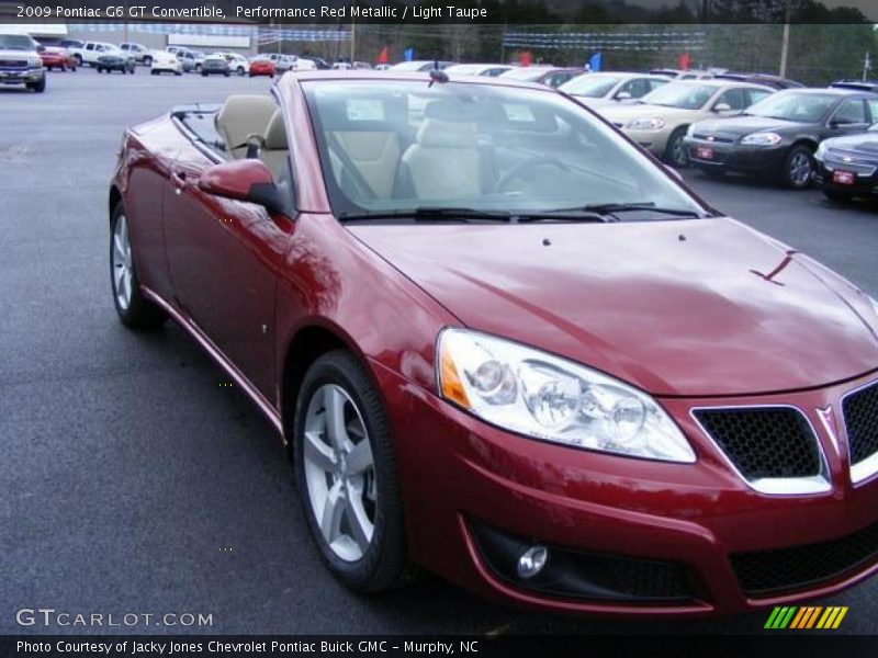 Performance Red Metallic / Light Taupe 2009 Pontiac G6 GT Convertible