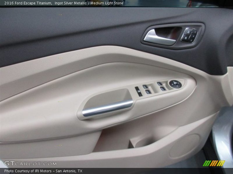 Ingot Silver Metallic / Medium Light Stone 2016 Ford Escape Titanium