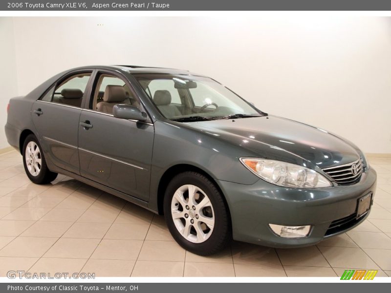 Aspen Green Pearl / Taupe 2006 Toyota Camry XLE V6
