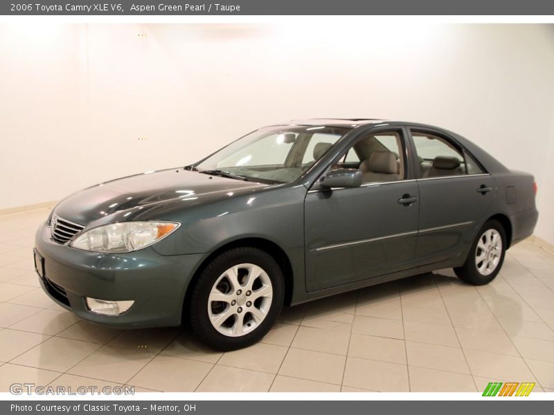 Aspen Green Pearl / Taupe 2006 Toyota Camry XLE V6