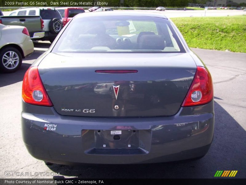 Dark Steel Gray Metallic / Ebony 2009 Pontiac G6 Sedan