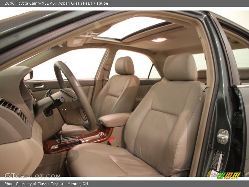 Aspen Green Pearl / Taupe 2006 Toyota Camry XLE V6