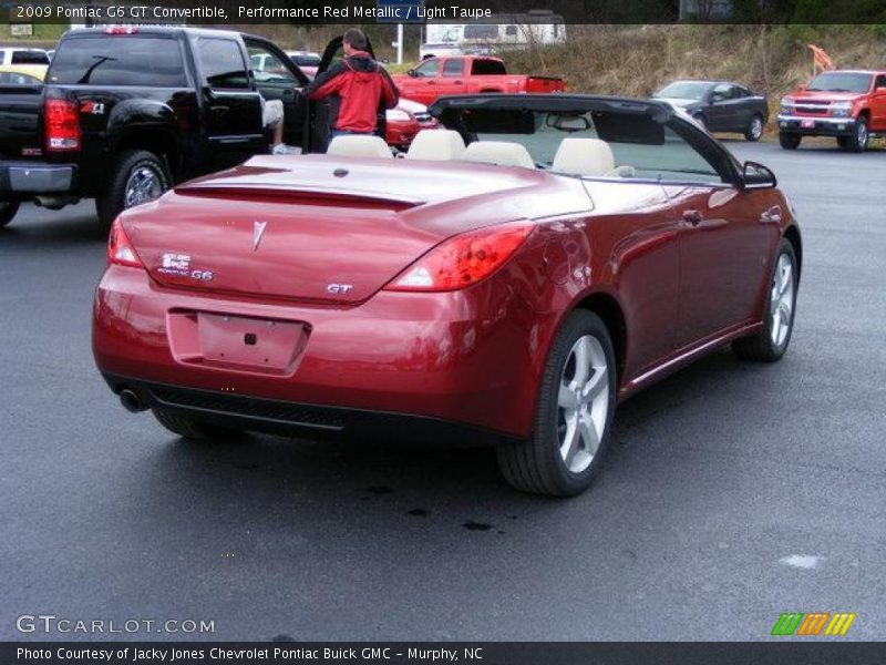 Performance Red Metallic / Light Taupe 2009 Pontiac G6 GT Convertible