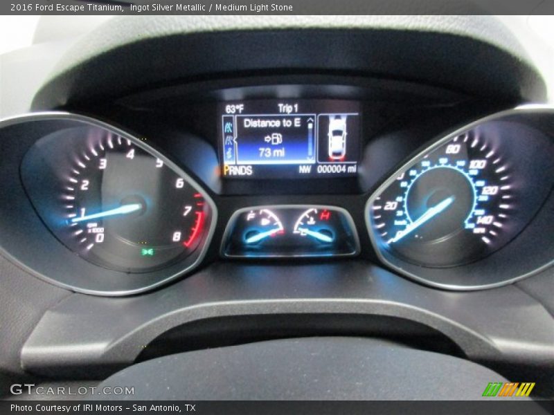 Ingot Silver Metallic / Medium Light Stone 2016 Ford Escape Titanium