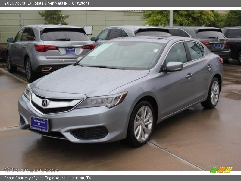 Slate Silver Metallic / Graystone 2016 Acura ILX