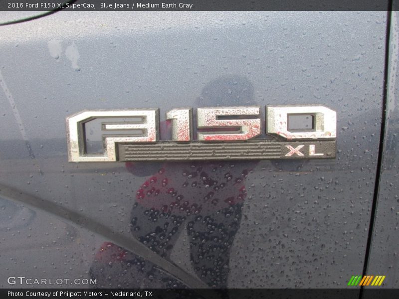 Blue Jeans / Medium Earth Gray 2016 Ford F150 XL SuperCab