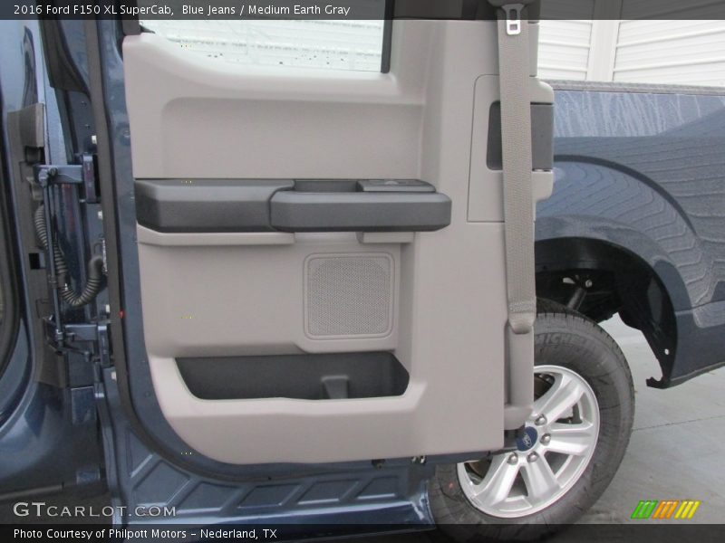 Blue Jeans / Medium Earth Gray 2016 Ford F150 XL SuperCab