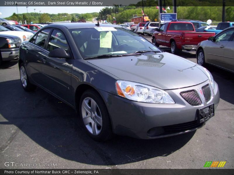 Dark Steel Gray Metallic / Ebony 2009 Pontiac G6 Sedan