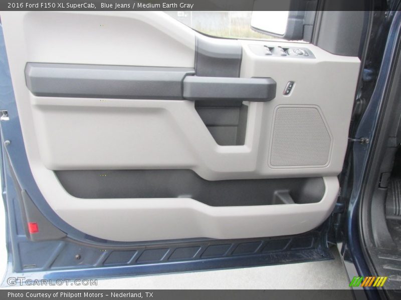 Blue Jeans / Medium Earth Gray 2016 Ford F150 XL SuperCab