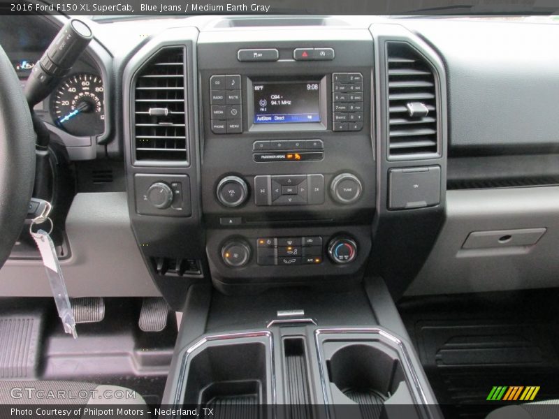 Blue Jeans / Medium Earth Gray 2016 Ford F150 XL SuperCab