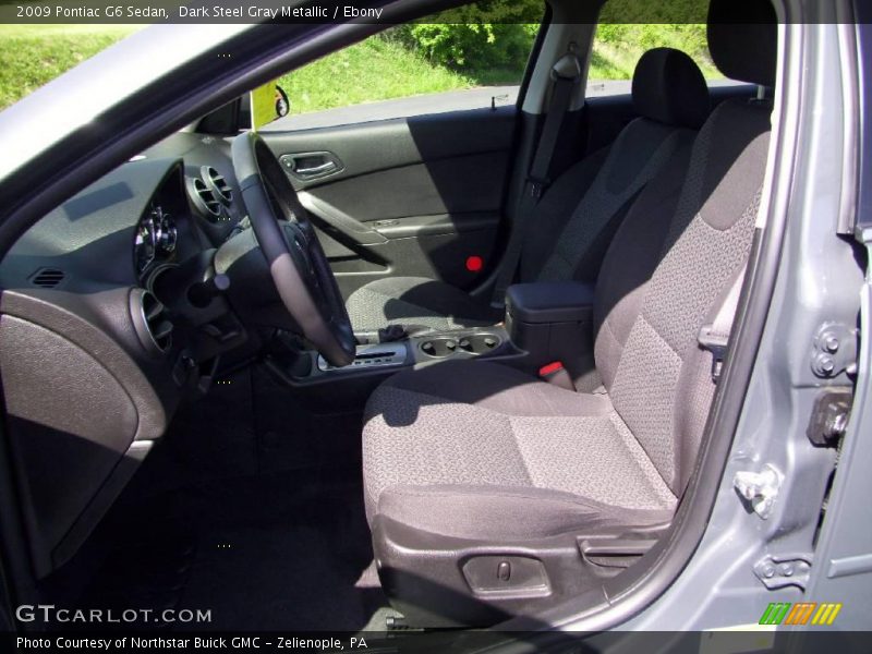 Dark Steel Gray Metallic / Ebony 2009 Pontiac G6 Sedan