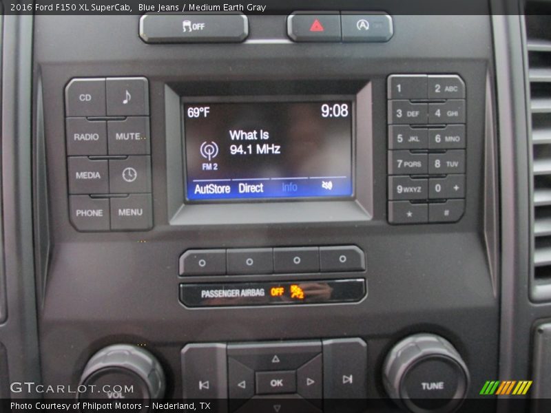 Blue Jeans / Medium Earth Gray 2016 Ford F150 XL SuperCab