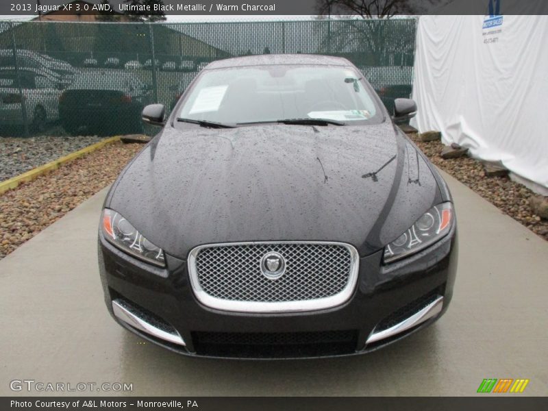 Ultimate Black Metallic / Warm Charcoal 2013 Jaguar XF 3.0 AWD