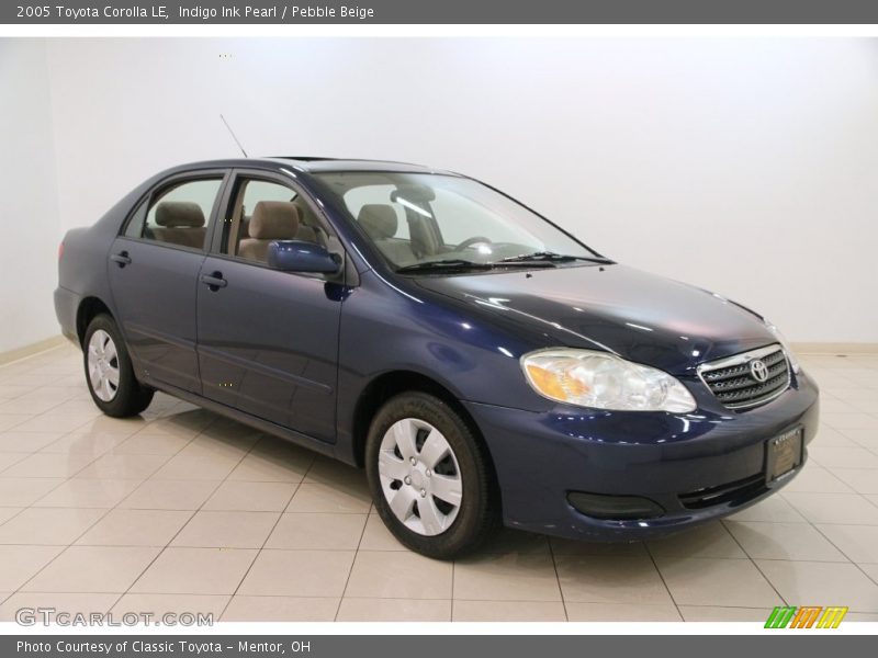Indigo Ink Pearl / Pebble Beige 2005 Toyota Corolla LE