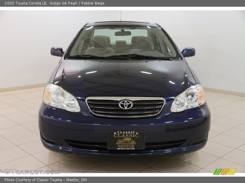 Indigo Ink Pearl / Pebble Beige 2005 Toyota Corolla LE
