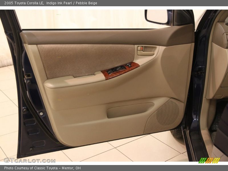Indigo Ink Pearl / Pebble Beige 2005 Toyota Corolla LE