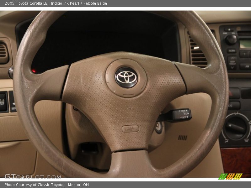 Indigo Ink Pearl / Pebble Beige 2005 Toyota Corolla LE