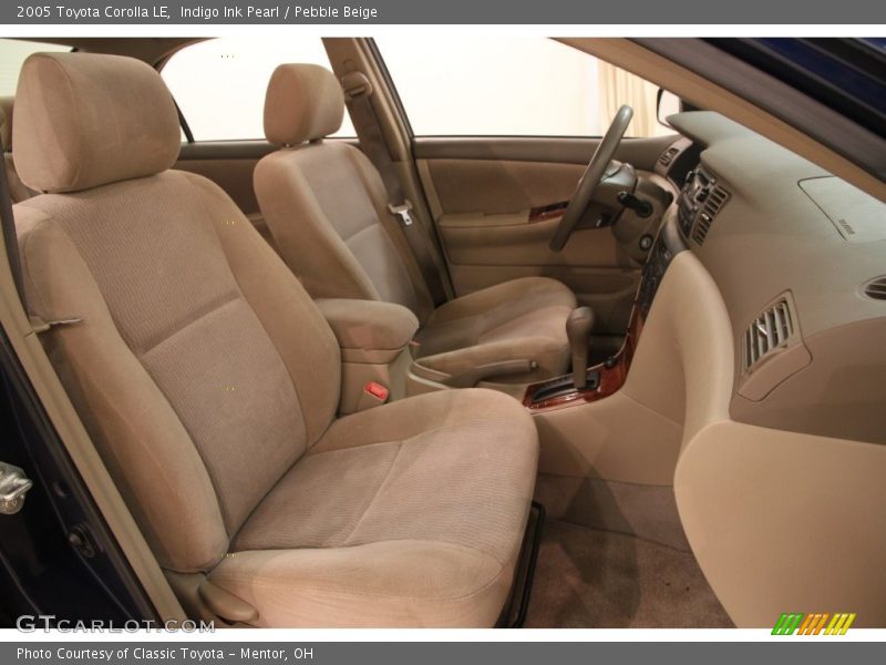 Indigo Ink Pearl / Pebble Beige 2005 Toyota Corolla LE