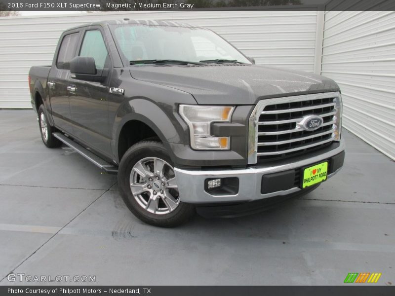 Magnetic / Medium Earth Gray 2016 Ford F150 XLT SuperCrew