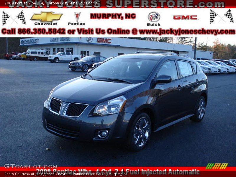 Carbon Gray Metallic / Ebony 2009 Pontiac Vibe 2.4