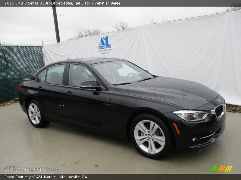 Jet Black / Venetian Beige 2016 BMW 3 Series 328i xDrive Sedan