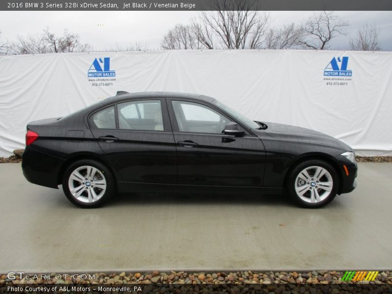 Jet Black / Venetian Beige 2016 BMW 3 Series 328i xDrive Sedan