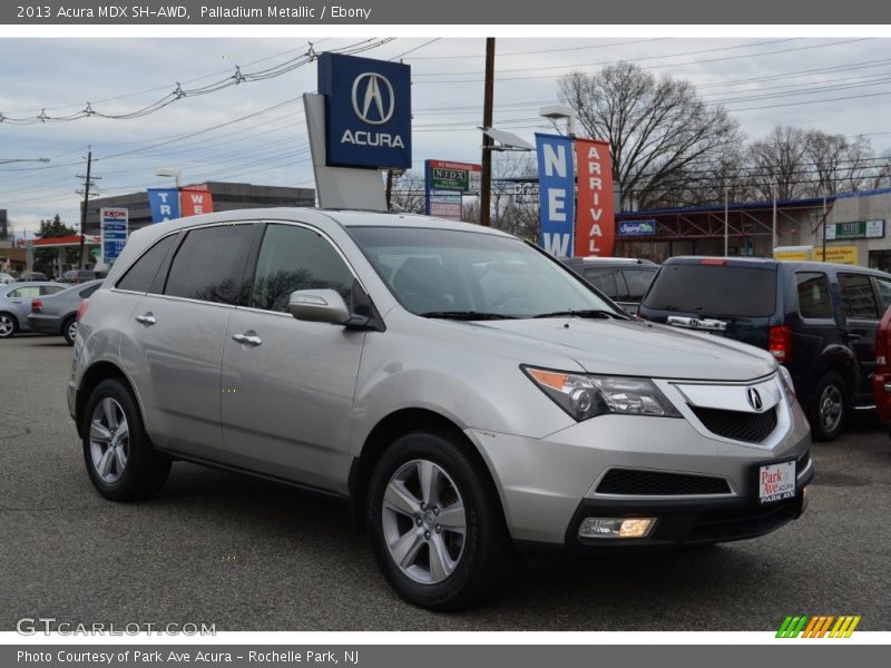 Palladium Metallic / Ebony 2013 Acura MDX SH-AWD