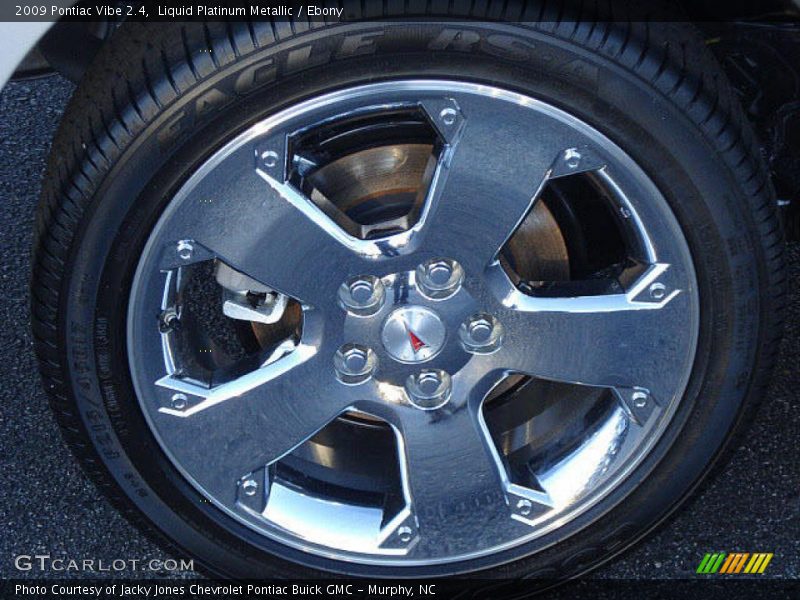 Liquid Platinum Metallic / Ebony 2009 Pontiac Vibe 2.4