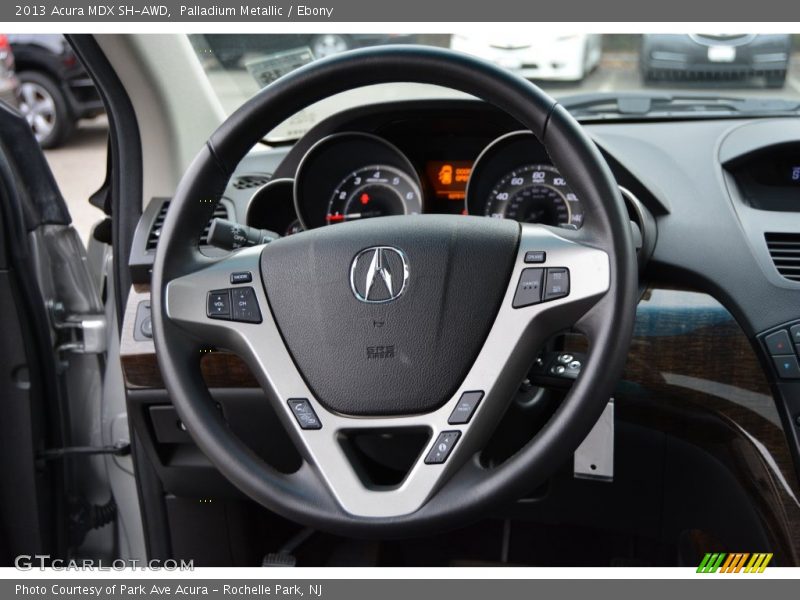 Palladium Metallic / Ebony 2013 Acura MDX SH-AWD