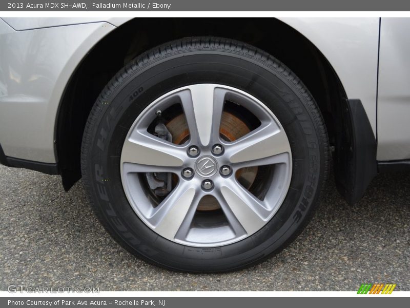 Palladium Metallic / Ebony 2013 Acura MDX SH-AWD