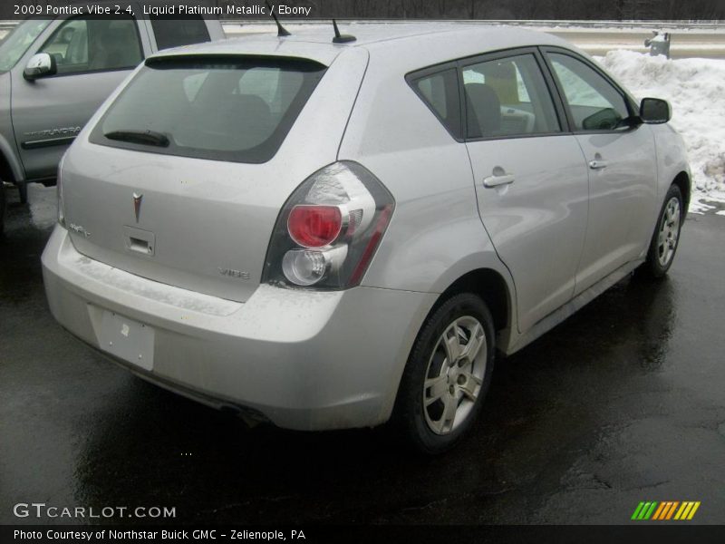 Liquid Platinum Metallic / Ebony 2009 Pontiac Vibe 2.4
