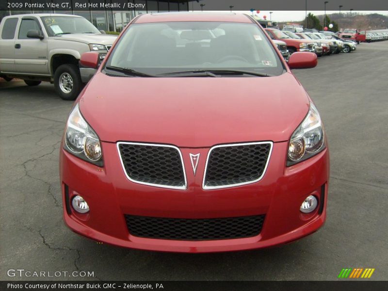 Red Hot Metallic / Ebony 2009 Pontiac Vibe GT