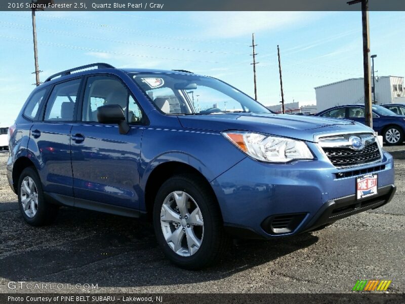 Quartz Blue Pearl / Gray 2016 Subaru Forester 2.5i