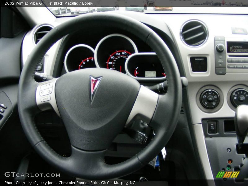 Jet Black Metallic / Ebony 2009 Pontiac Vibe GT