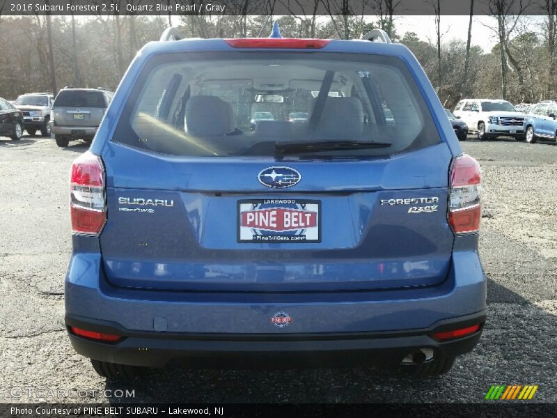 Quartz Blue Pearl / Gray 2016 Subaru Forester 2.5i