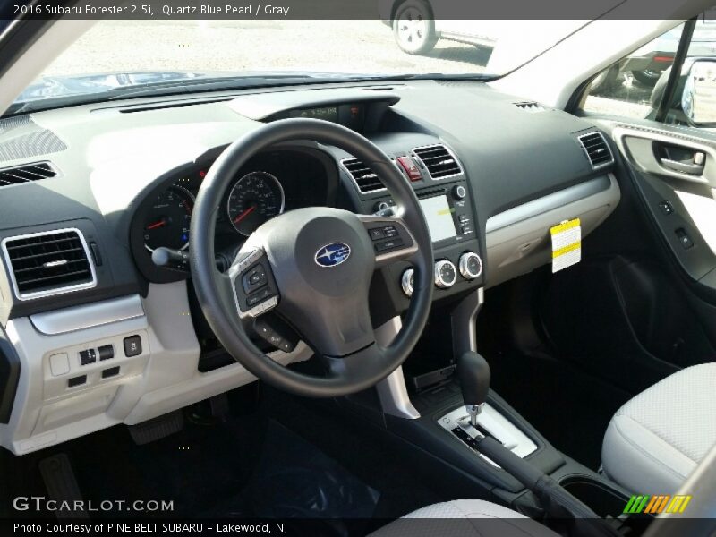 Quartz Blue Pearl / Gray 2016 Subaru Forester 2.5i