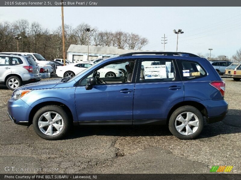 Quartz Blue Pearl / Gray 2016 Subaru Forester 2.5i