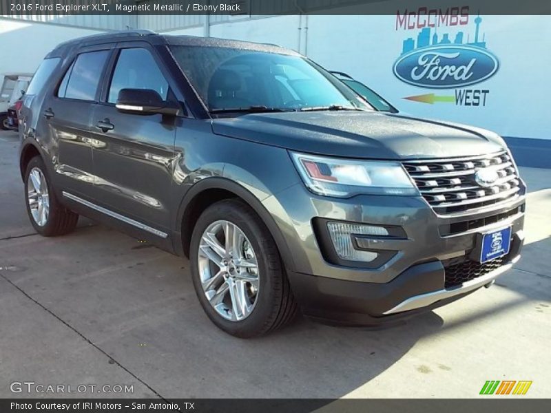 Magnetic Metallic / Ebony Black 2016 Ford Explorer XLT