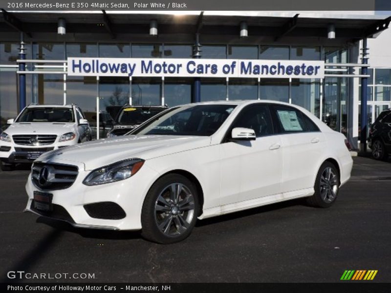 Polar White / Black 2016 Mercedes-Benz E 350 4Matic Sedan