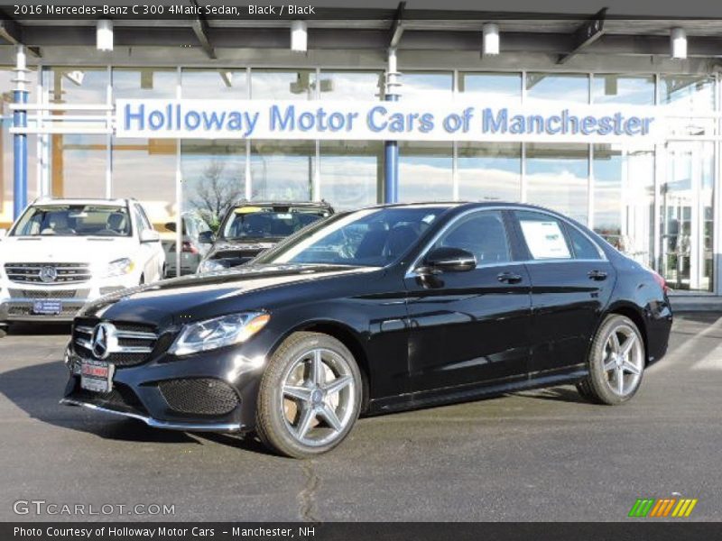 Black / Black 2016 Mercedes-Benz C 300 4Matic Sedan