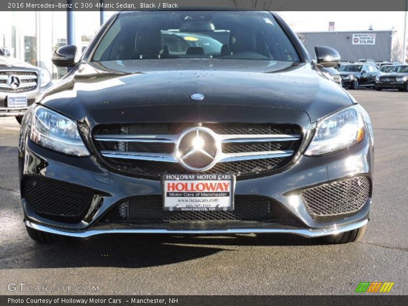 Black / Black 2016 Mercedes-Benz C 300 4Matic Sedan