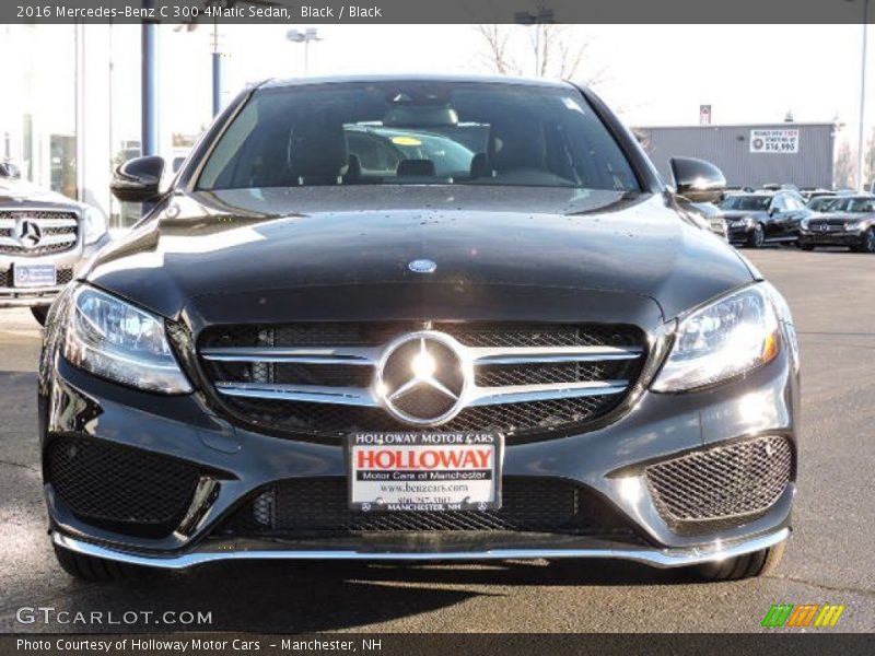 Black / Black 2016 Mercedes-Benz C 300 4Matic Sedan