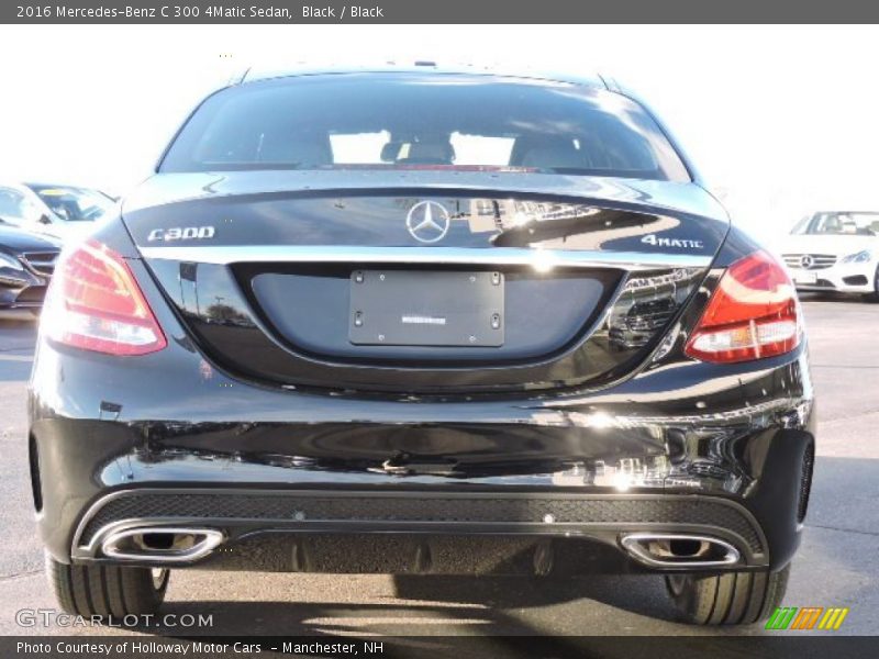 Black / Black 2016 Mercedes-Benz C 300 4Matic Sedan