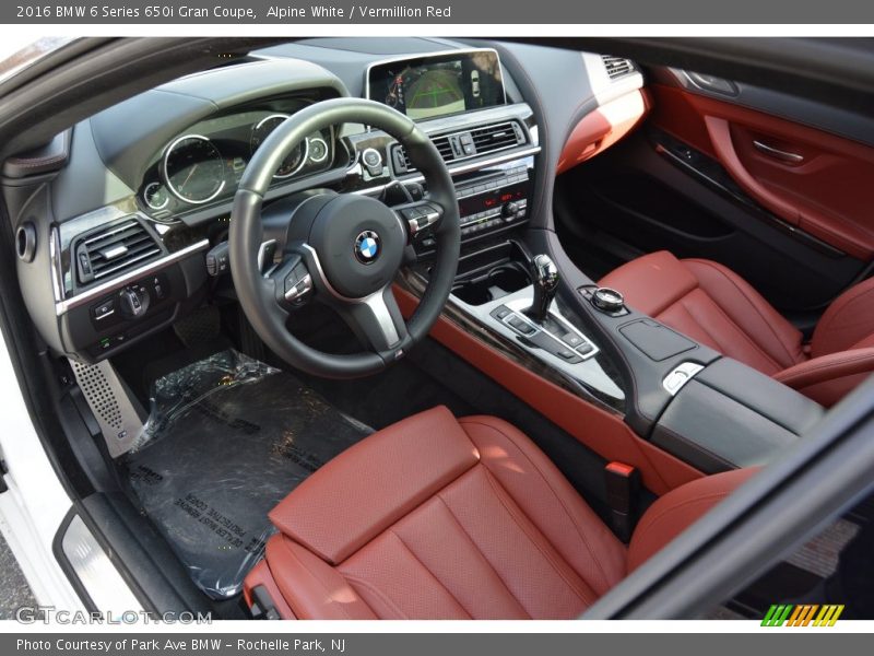 Vermillion Red Interior - 2016 6 Series 650i Gran Coupe 