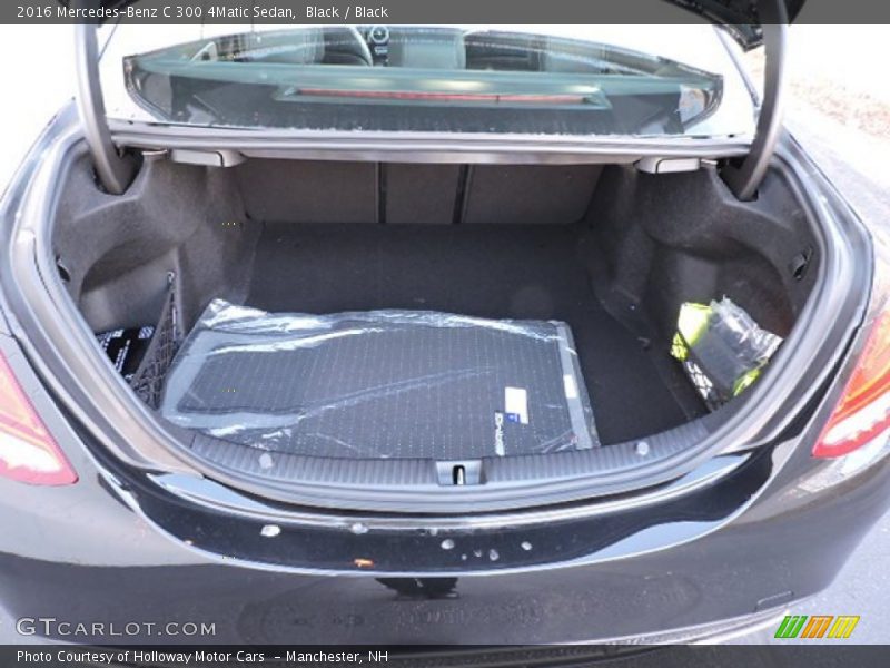 Black / Black 2016 Mercedes-Benz C 300 4Matic Sedan