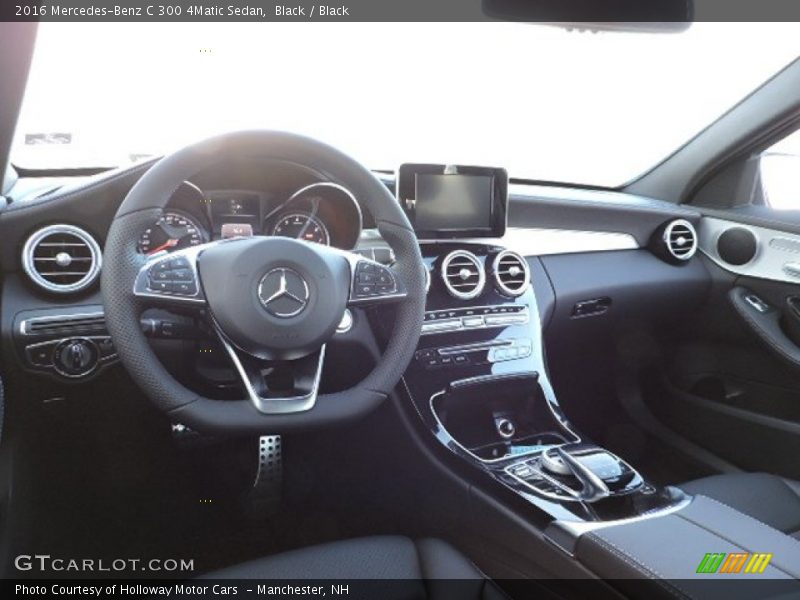 Black / Black 2016 Mercedes-Benz C 300 4Matic Sedan
