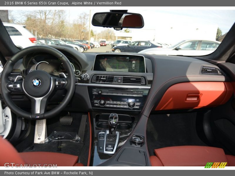 Alpine White / Vermillion Red 2016 BMW 6 Series 650i Gran Coupe