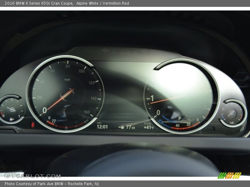 Alpine White / Vermillion Red 2016 BMW 6 Series 650i Gran Coupe